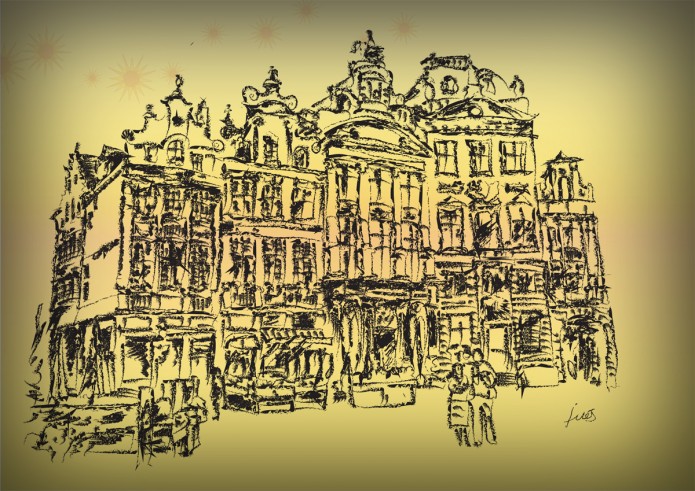 dibujo de Bruselas dibujo de Bruselas