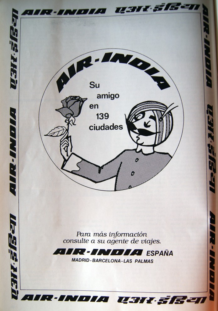 anuncio de Air-India de 1982