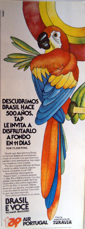 publicidad de TAP de 1980