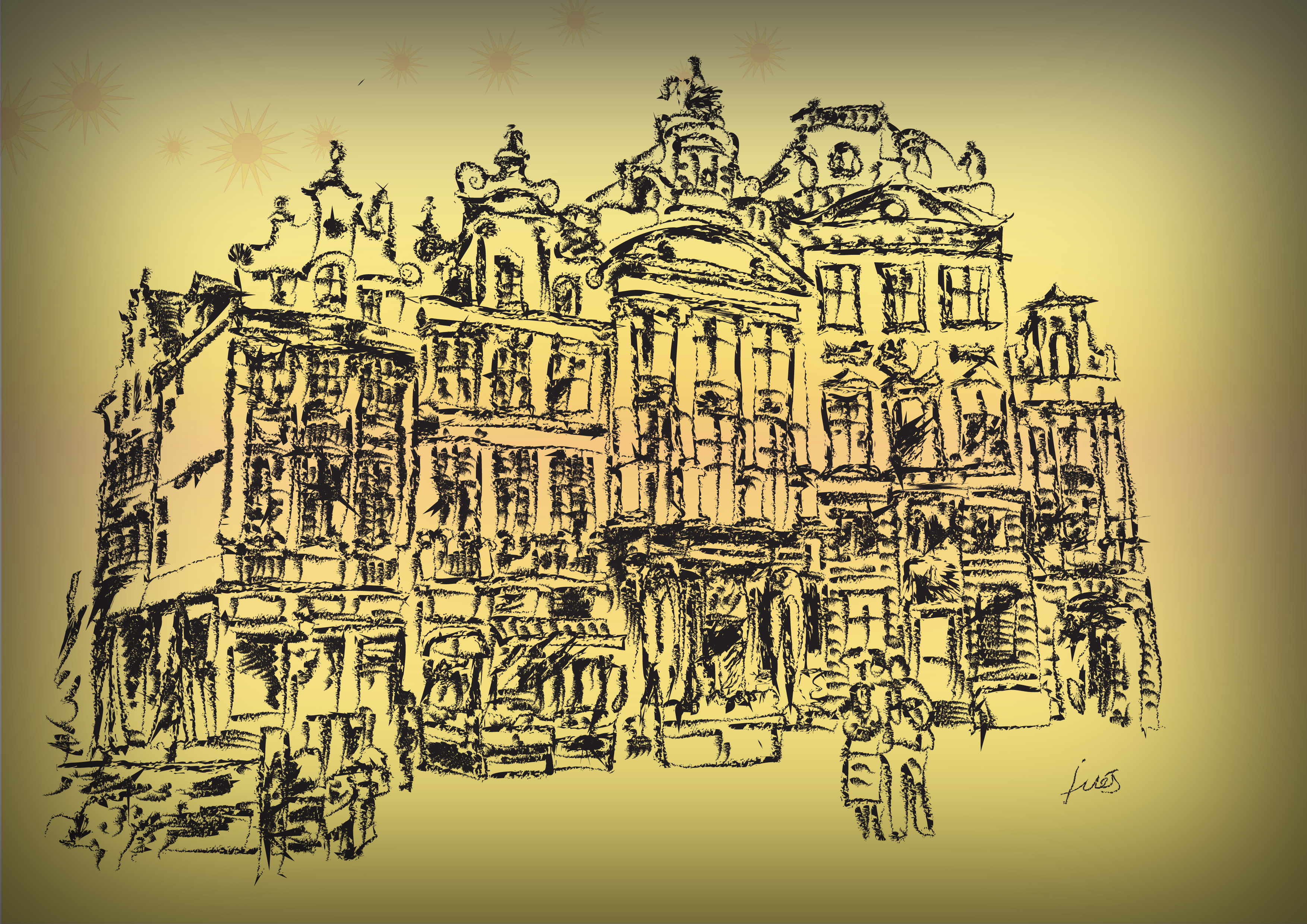 dibujo de Bruselas - Mis viajes por ahí » Mis viajes por ahí