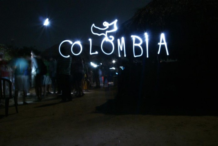 colombia light paint