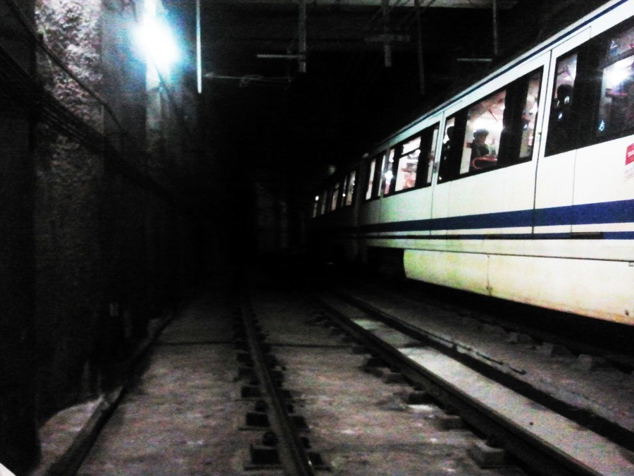 interior del metro de madrid