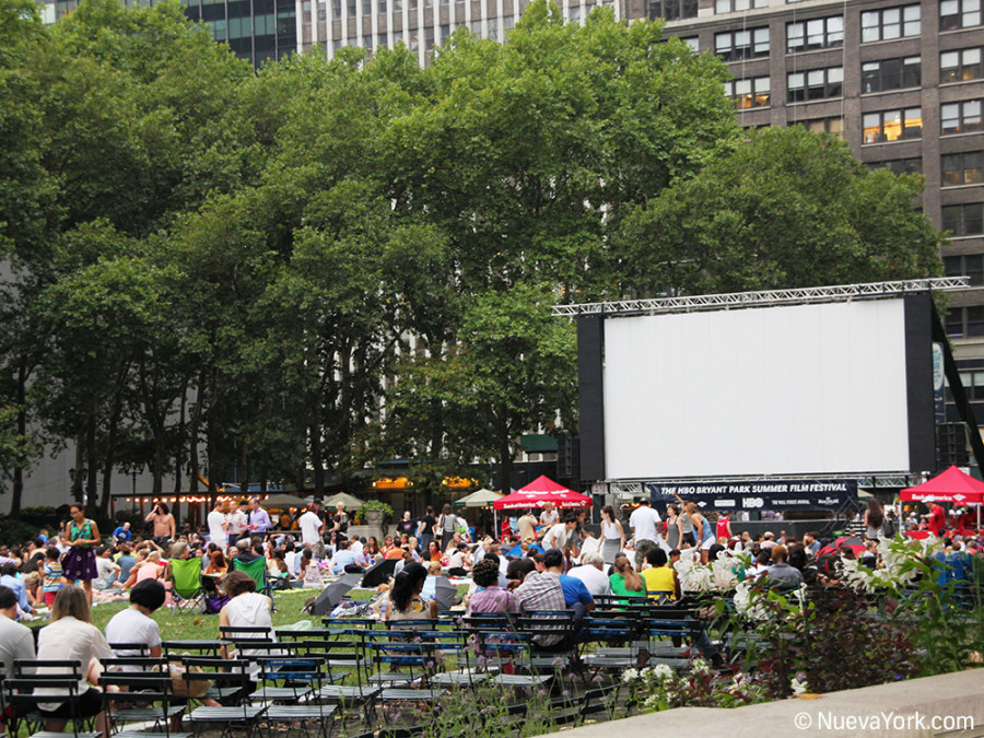 cosas gratis que hacer en Nueva York HBO Bryant Park Summer Festival