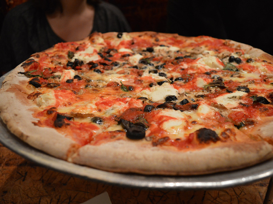 Pizza en John's of Bleecker Street en Nueva York