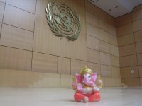 Ganesh en United Nations General Assembly Hall Ginebra, Suiza