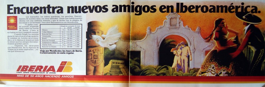 publicidad de Iberia 1979
