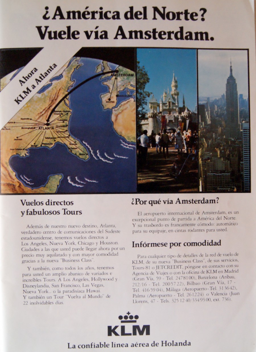 anuncio 1981 KLM