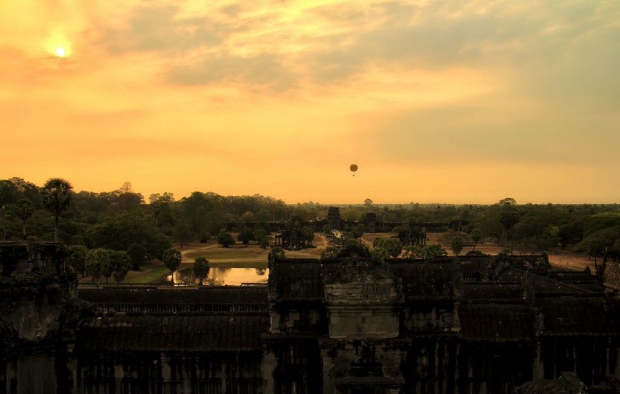 Vistas desde la cúpula de Angkor Wat