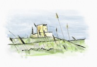 Dibujo de castillo de Tiedra