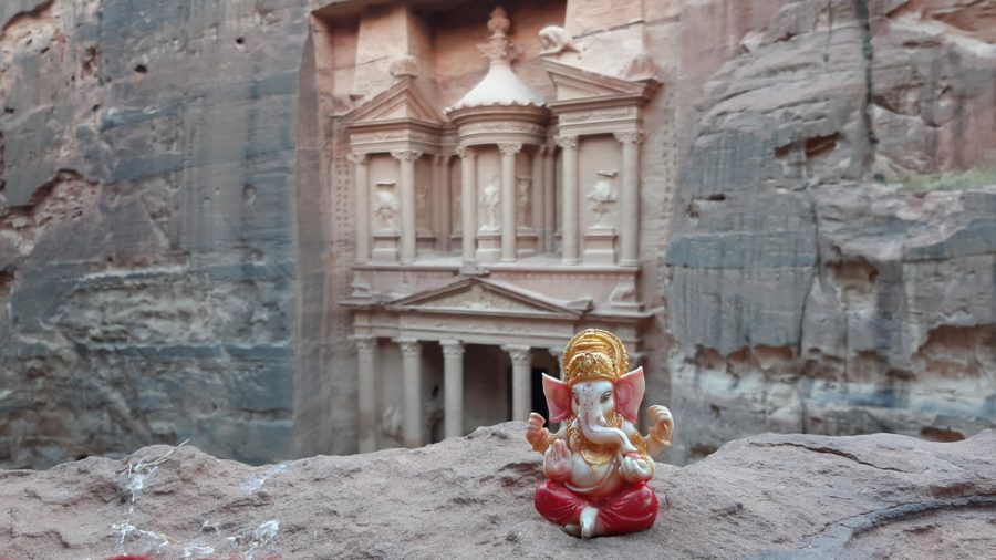 Ganesh en Petra, Jordania