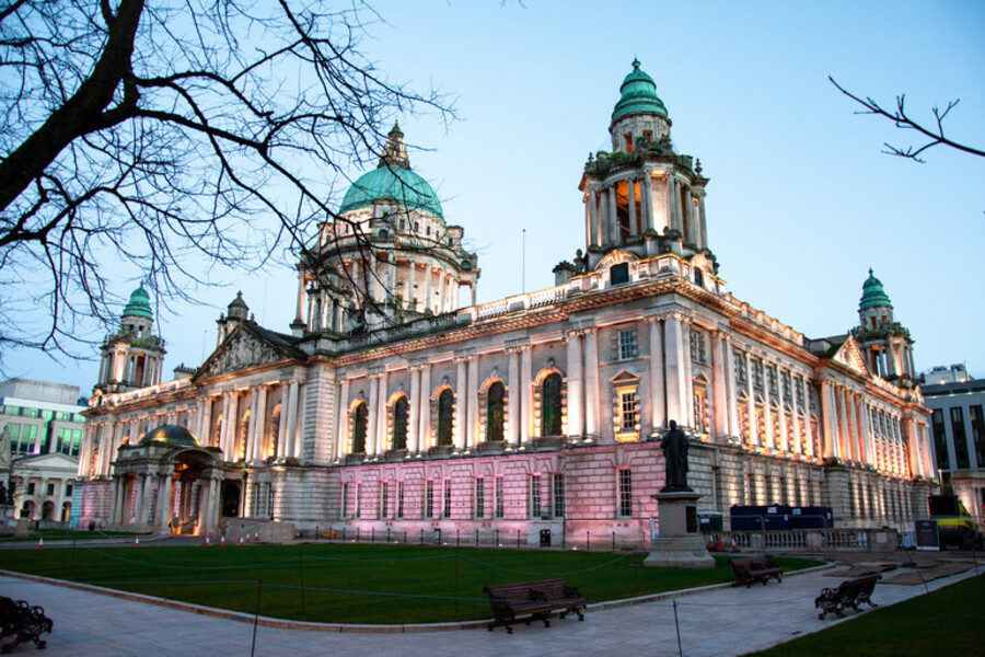 Ayuntamiento de Belfast, la capital de Irlanda del Norte
